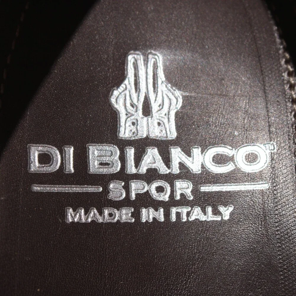 Di Bianco NWD Lace Up Derby Dress Shoes Size 43.5 (US 10.5) in Brown Suede